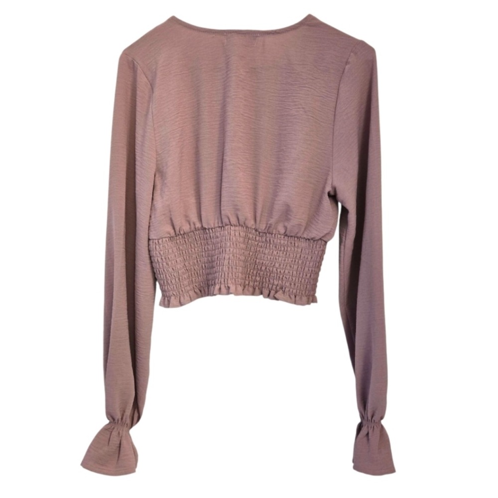 Altar'd State Purple Smocked Blouse - Picture 2 of 3